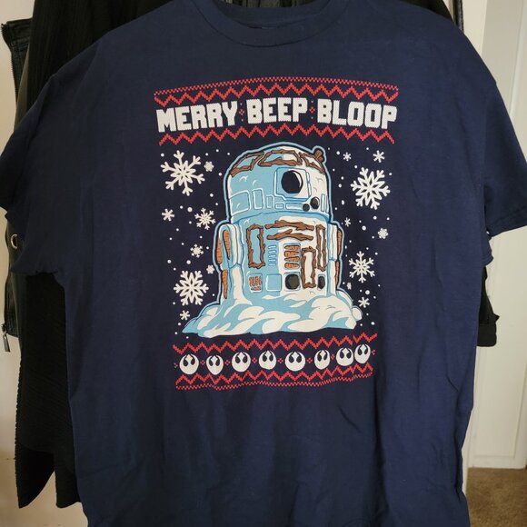 Funko Pop! Tee: Star Wars Holiday - R2-D2 Snowman - XL - Picture 1 of 1